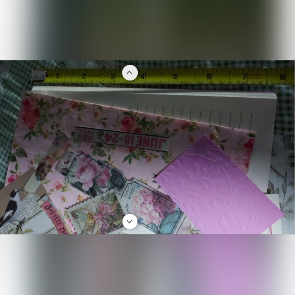 60+ pcs Pink Journaling Beginner Kit Scrapbook Junk Journal. Notebook Ephemera - Picture 4 of 13